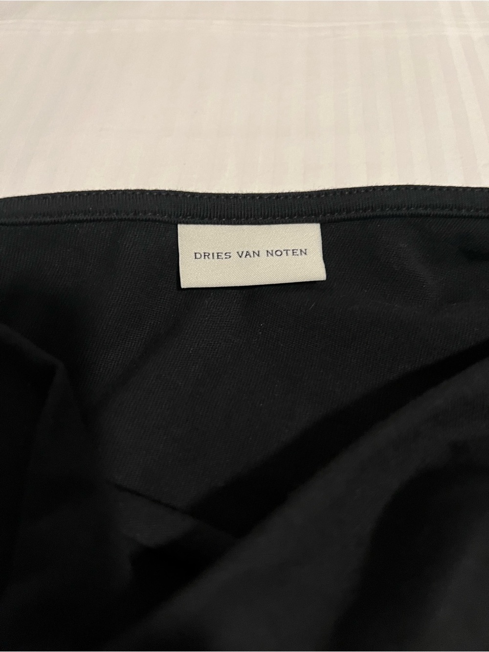 Dries Van Noten Black Off Shoulder Draped Top - Picture 5 of 6